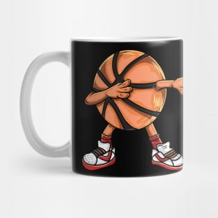 Dabbing Basketball Ball, Funny Basketball Dab Mug